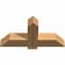 Ekena Millwork Eugene Smooth Timber Gable Bracket, Western Red Cedar, 36"W x 18"H x 5 1/2"D x 5 1/2"F, 12/12 Pitch GBW036X18X0606EUG00SWR - alternate 3